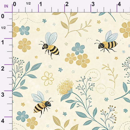 Honeycomb Harvest Pattern 18 Minky Fabric