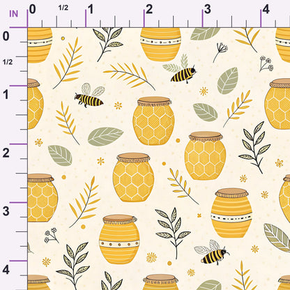 Honeycomb Harvest Pattern 19 Minky Fabric