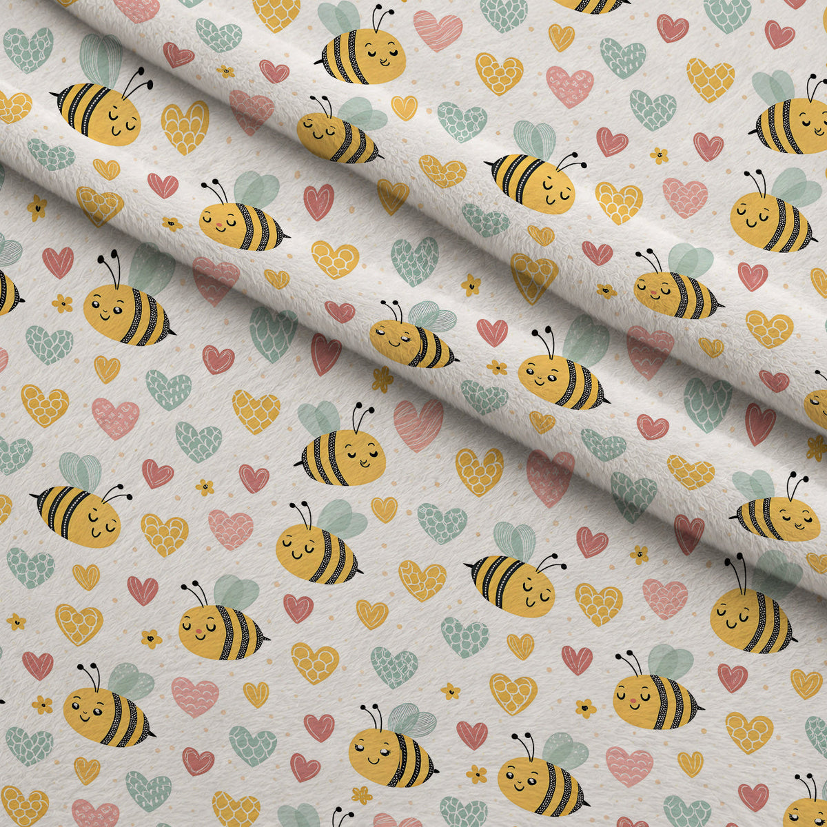 Honeycomb Harvest Pattern 2 Minky Fabric