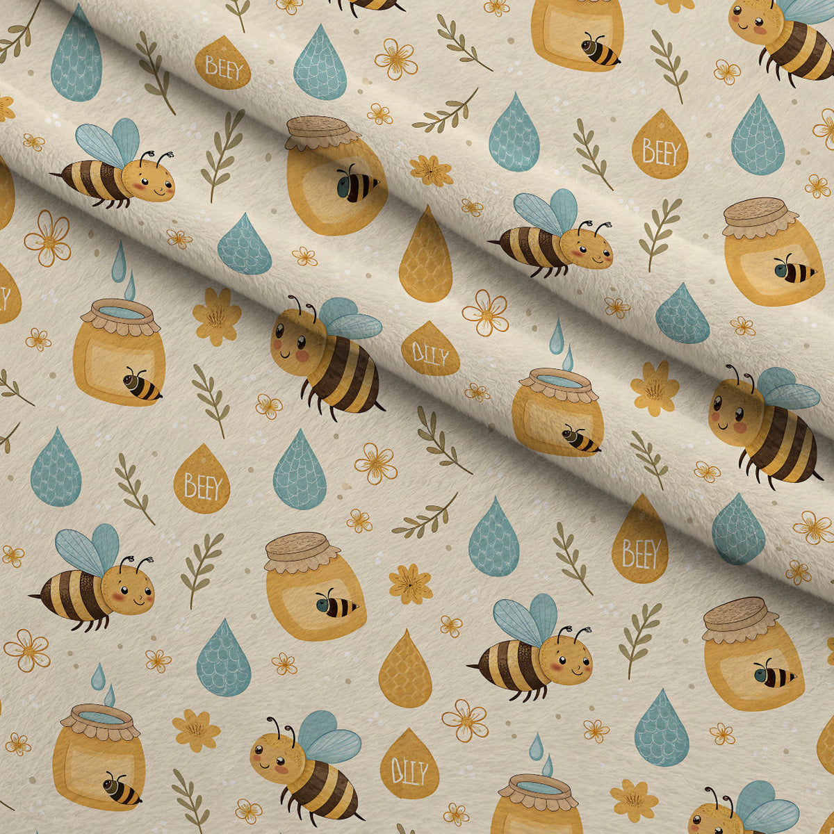 Honeycomb Harvest Pattern 3 Minky Fabric