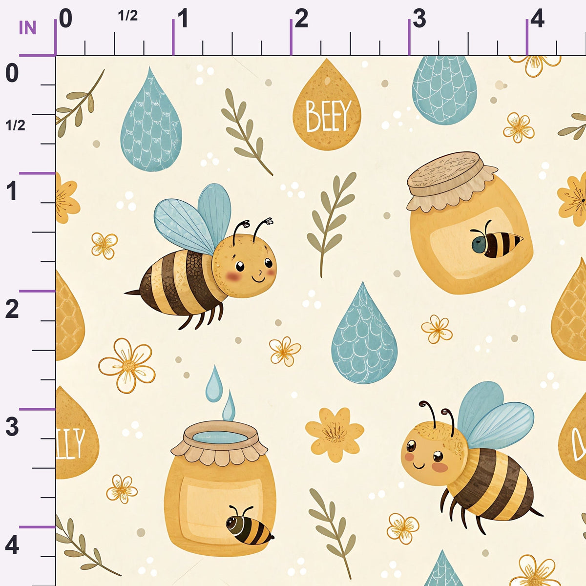 Honeycomb Harvest Pattern 3 Minky Fabric