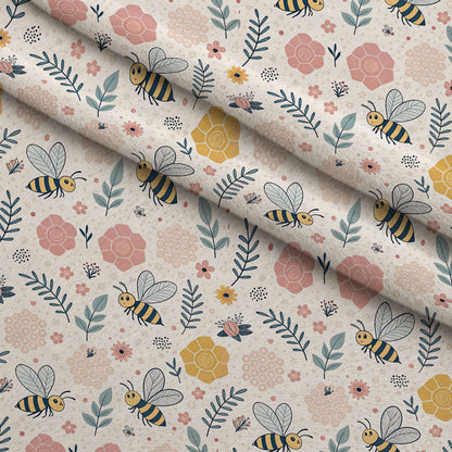 Honeycomb Harvest Pattern 5 Minky Fabric