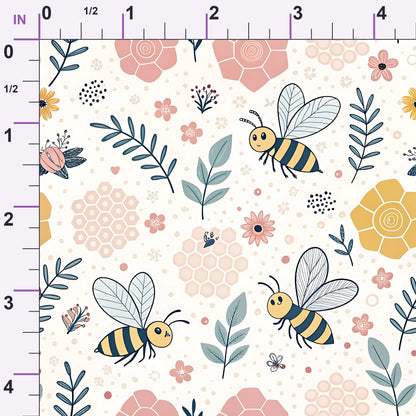 Honeycomb Harvest Pattern 5 Minky Fabric