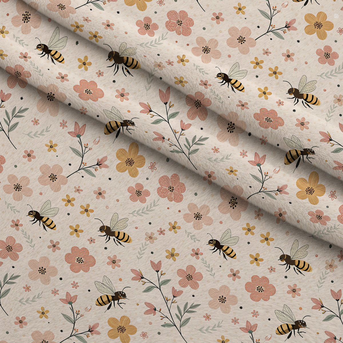 Honeycomb Harvest Pattern 8 Minky Fabric