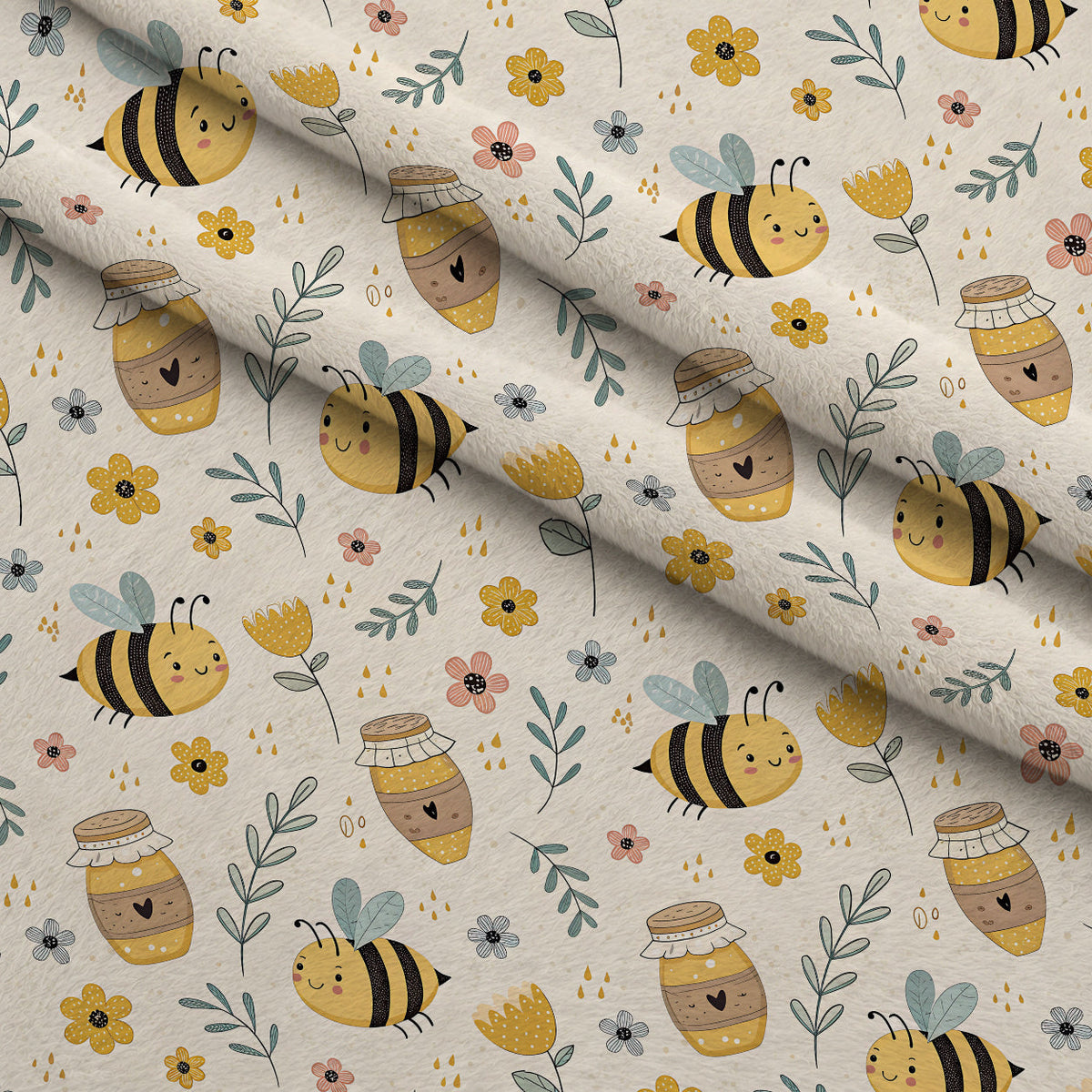 Honeycomb Harvest Pattern 9 Minky Fabric