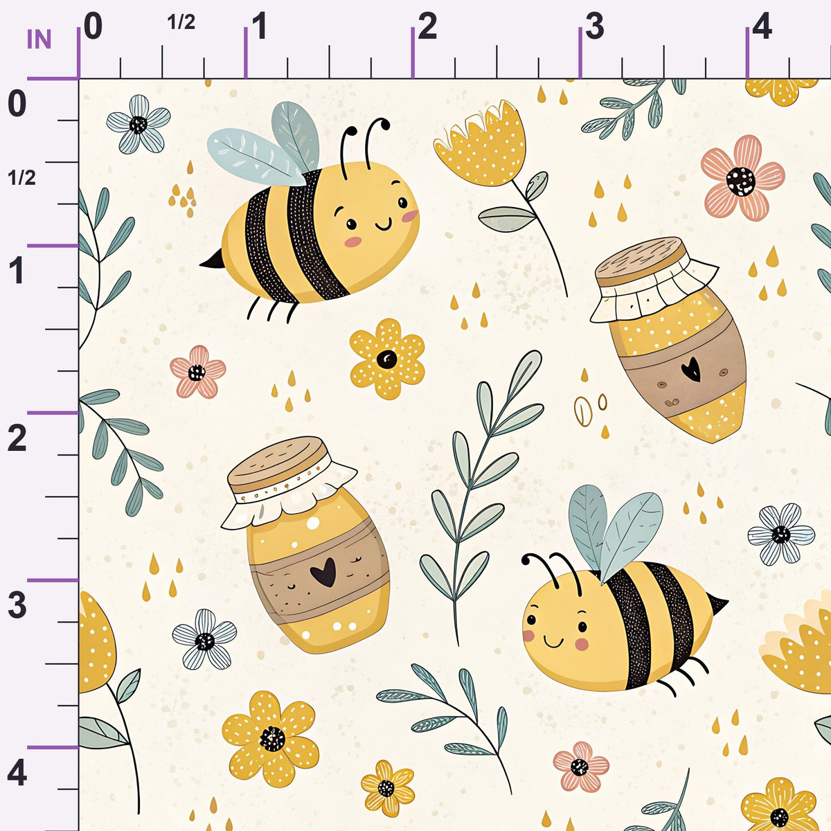 Honeycomb Harvest Pattern 9 Minky Fabric