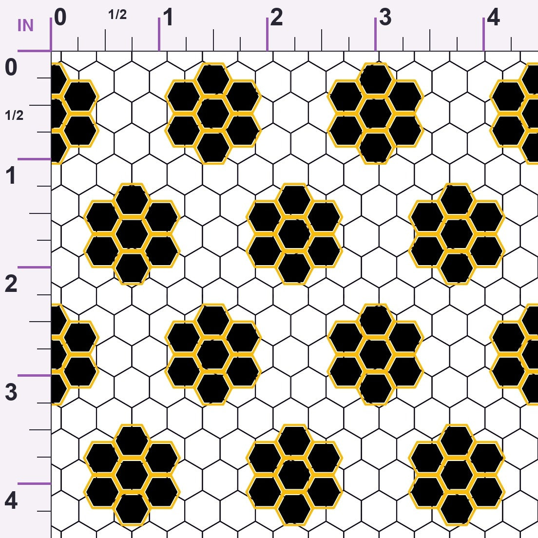 Honeycomb Hive Pattern 11 Minky Fabric