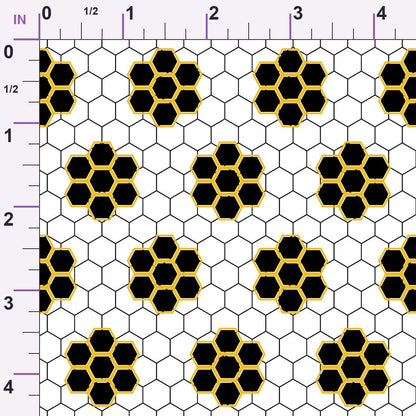 Honeycomb Hive Pattern 11 Minky Fabric