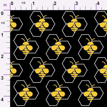 Honeycomb Hive Pattern 3 Minky Fabric