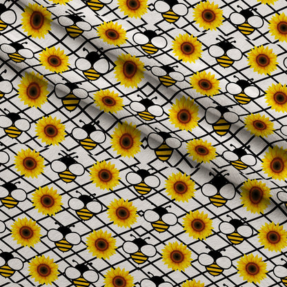 Honeycomb Hive Pattern 6 Minky Fabric