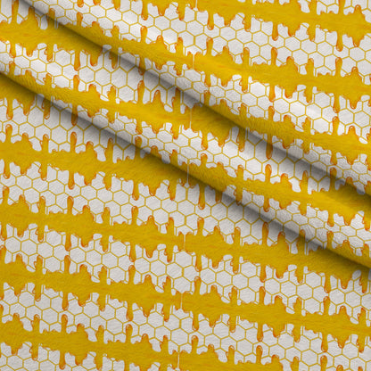 Honeycomb Hive Pattern 7 Minky Fabric