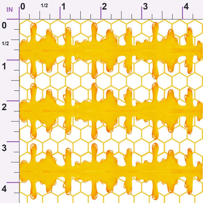 Honeycomb Hive Pattern 7 Minky Fabric