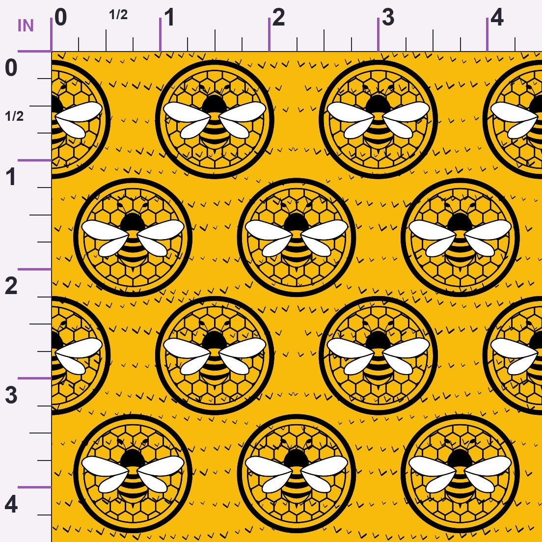 Honeycomb Hive Pattern 8 Minky Fabric