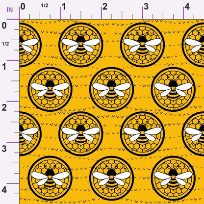 Honeycomb Hive Pattern 8 Minky Fabric