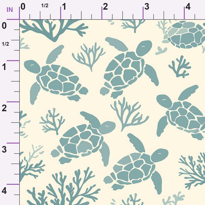 Honu Tides Pattern 1 Minky Fabric