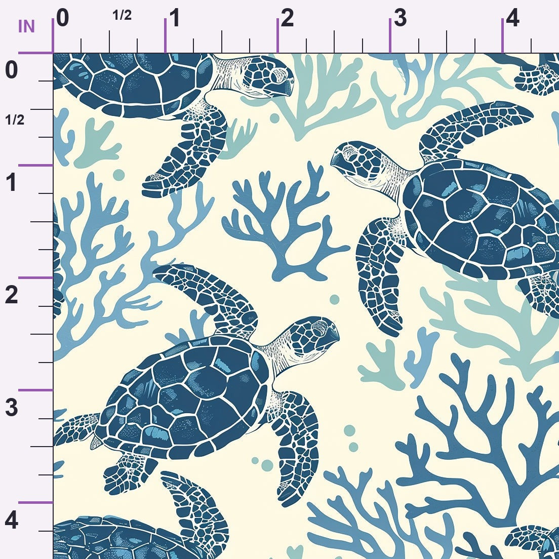 Honu Tides Pattern 2 Minky Fabric
