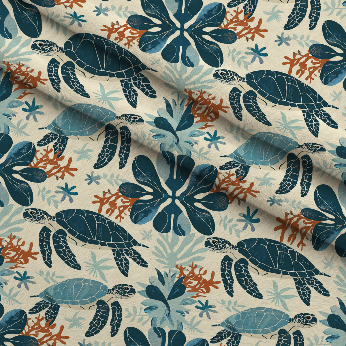 Honu Tides Pattern 3 Minky Fabric