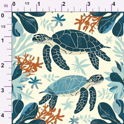 Honu Tides Pattern 3 Minky Fabric