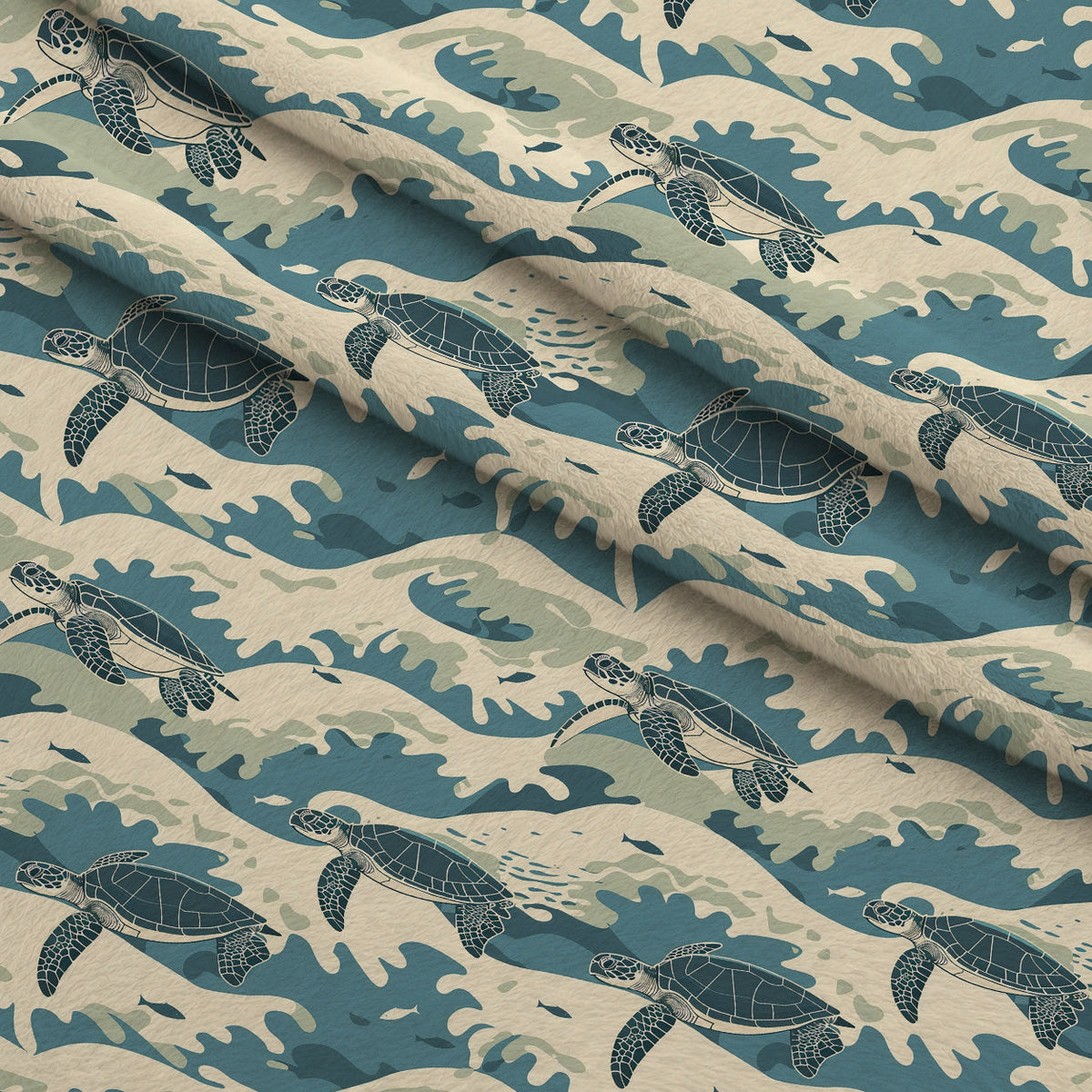 Honu Tides Pattern 4 Minky Fabric