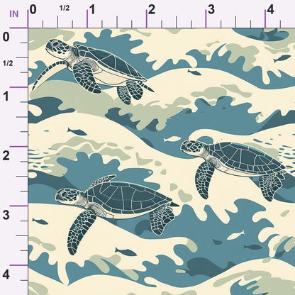 Honu Tides Pattern 4 Minky Fabric