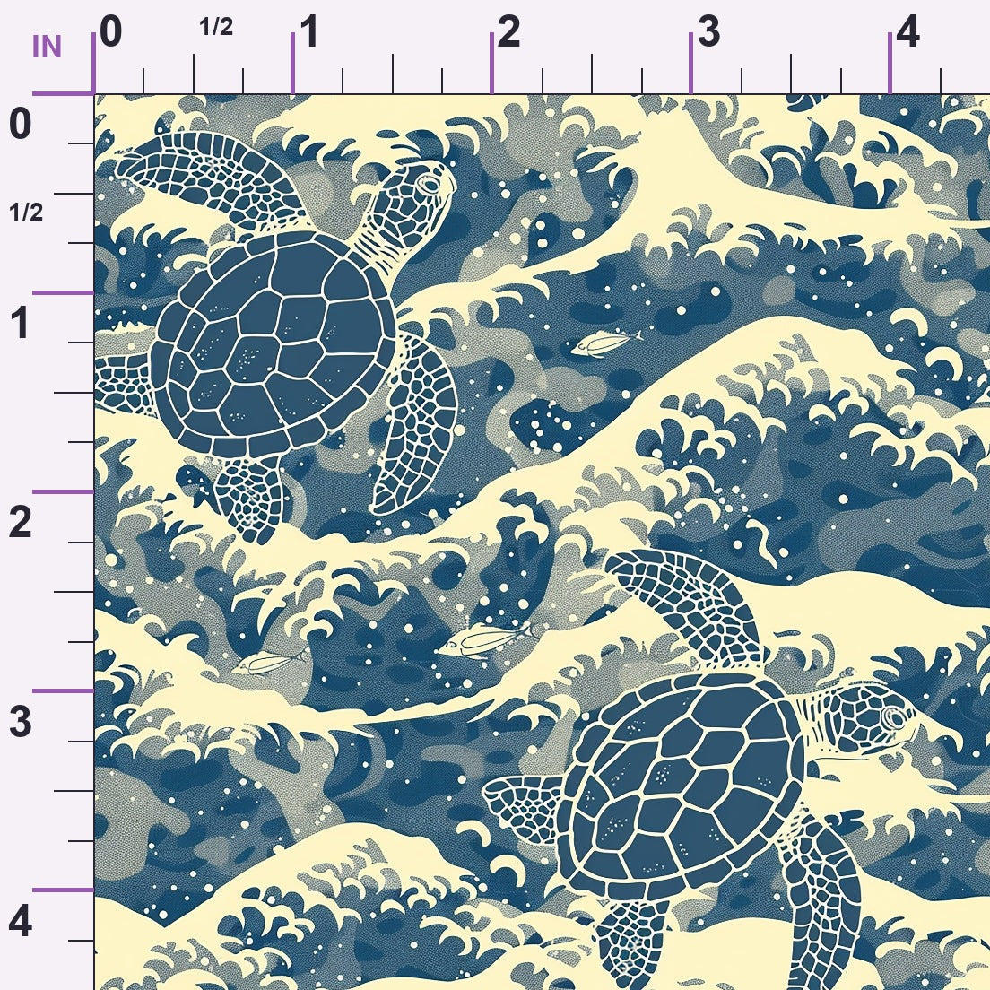 Honu Tides Pattern 5 Minky Fabric