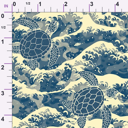 Honu Tides Pattern 5 Minky Fabric