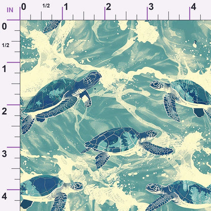 Honu Tides Pattern 8 Minky Fabric