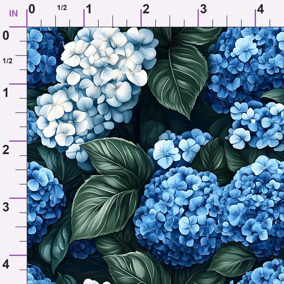 Hydrangea Haven Pattern 1 Minky Fabric