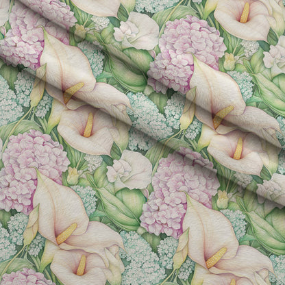 Hydrangea Serenade Pattern 1 Minky Fabric