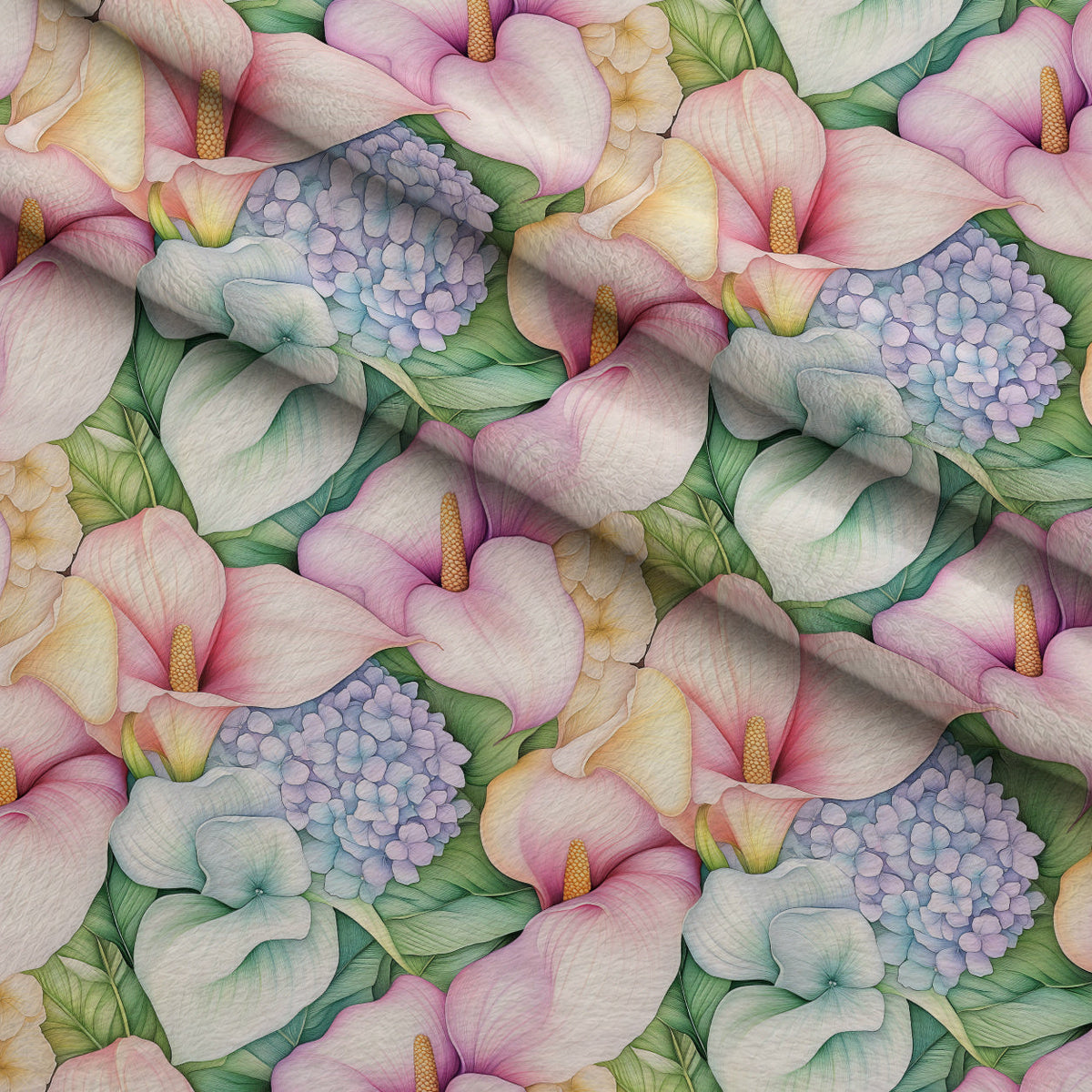 Hydrangea Serenade Pattern 6 Minky Fabric
