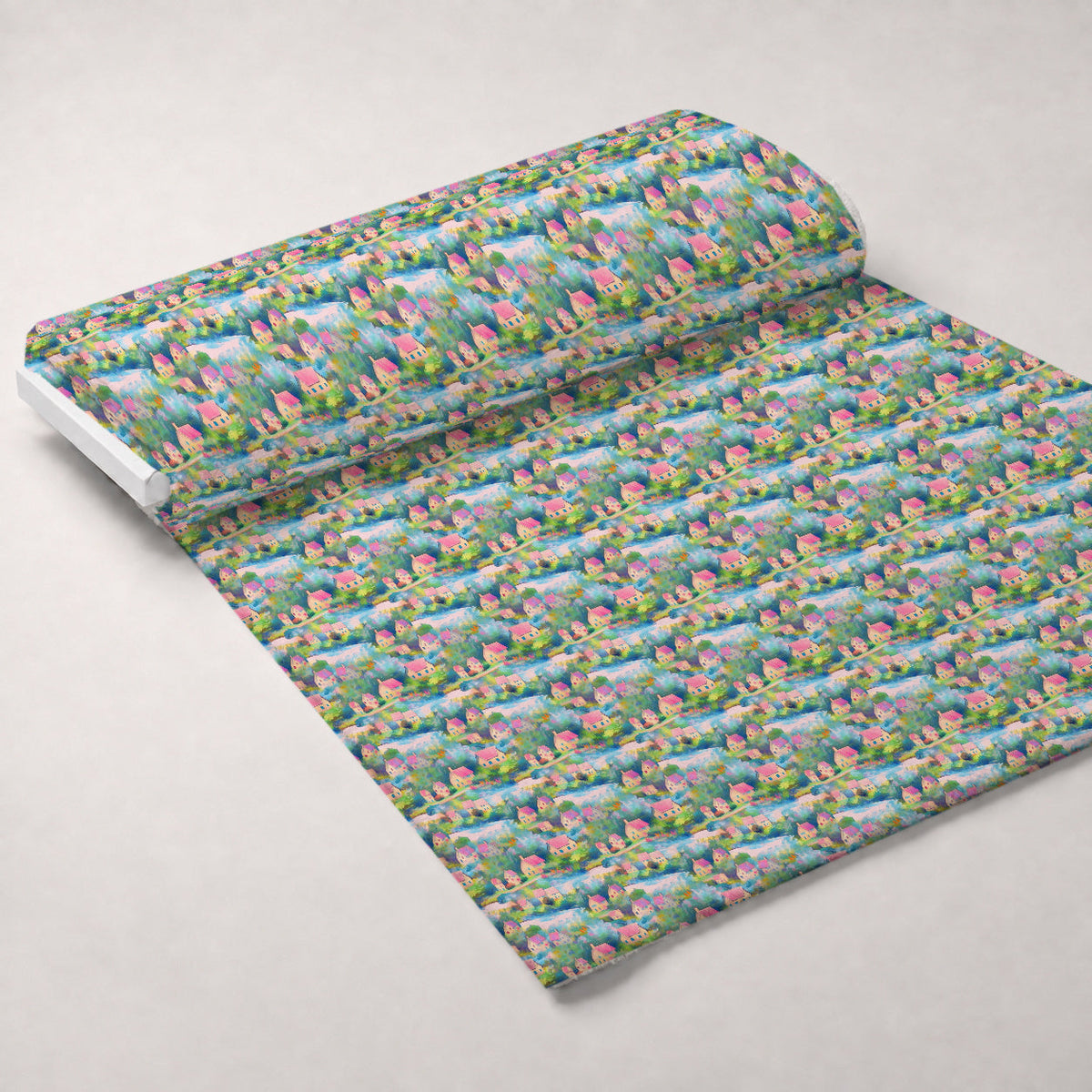 Impressionist Seaside Pattern 2 Minky Fabric