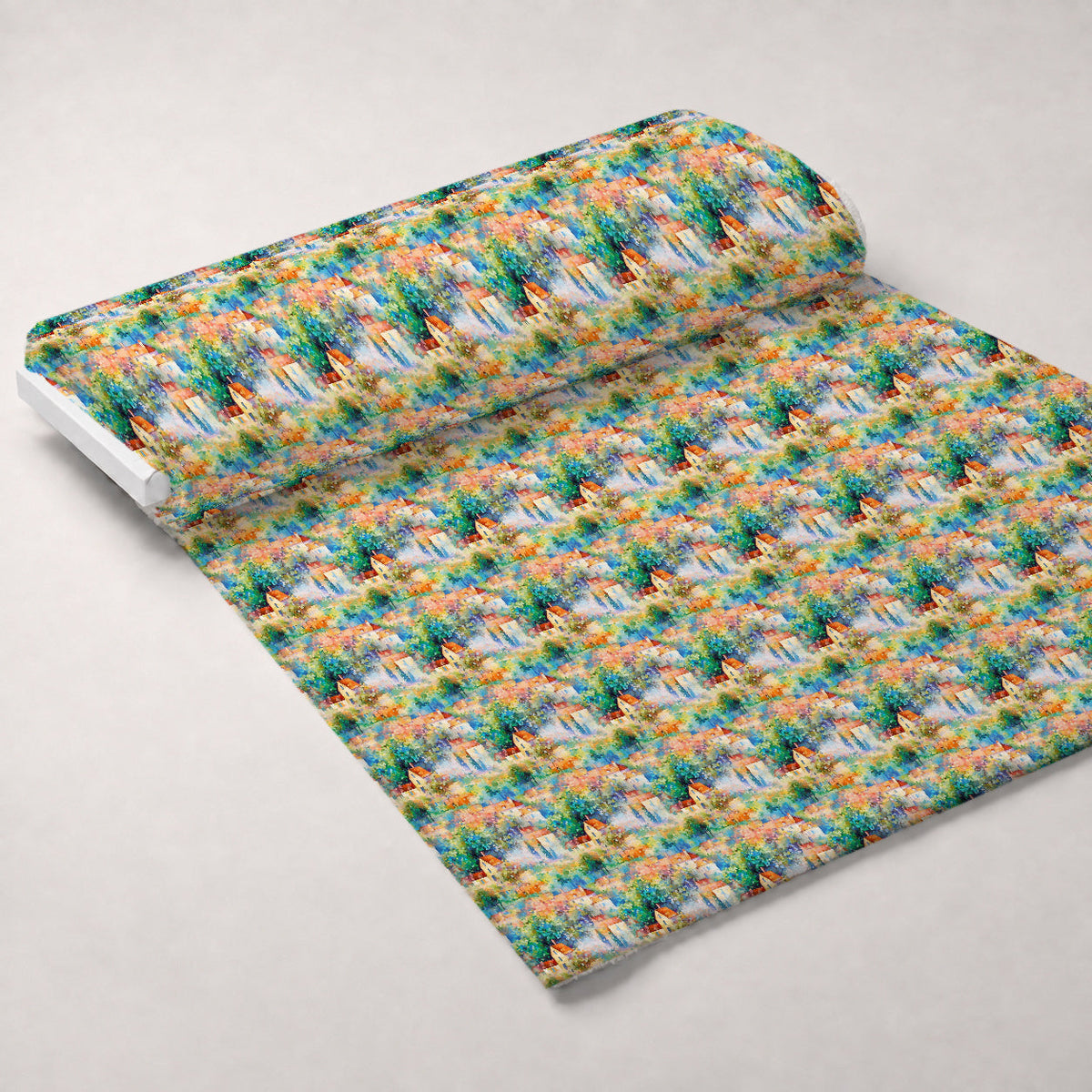Impressionist Seaside Pattern 3 Minky Fabric