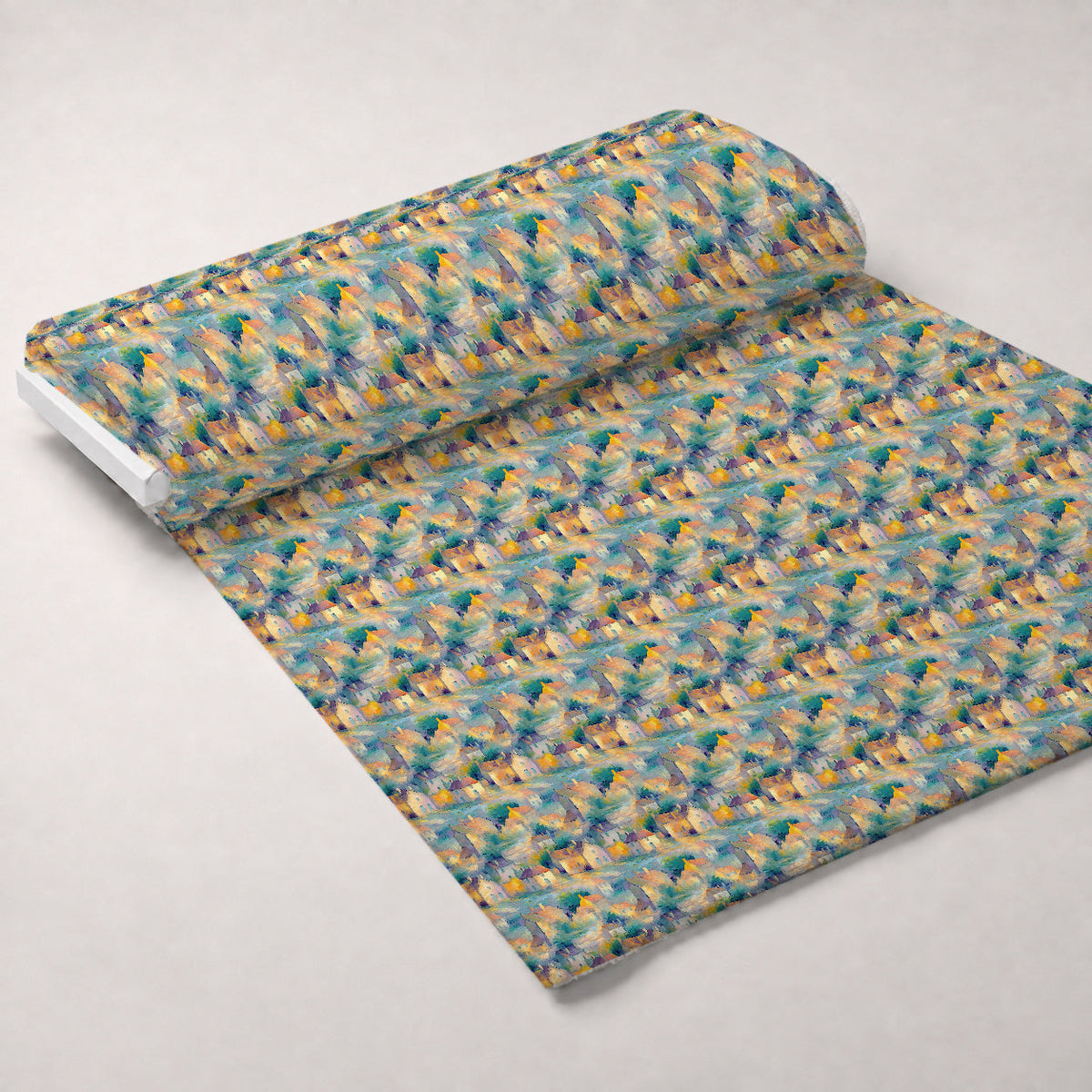 Impressionist Seaside Pattern 4 Minky Fabric