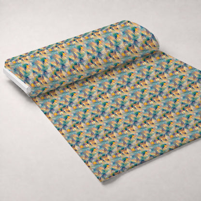 Impressionist Seaside Pattern 4 Minky Fabric