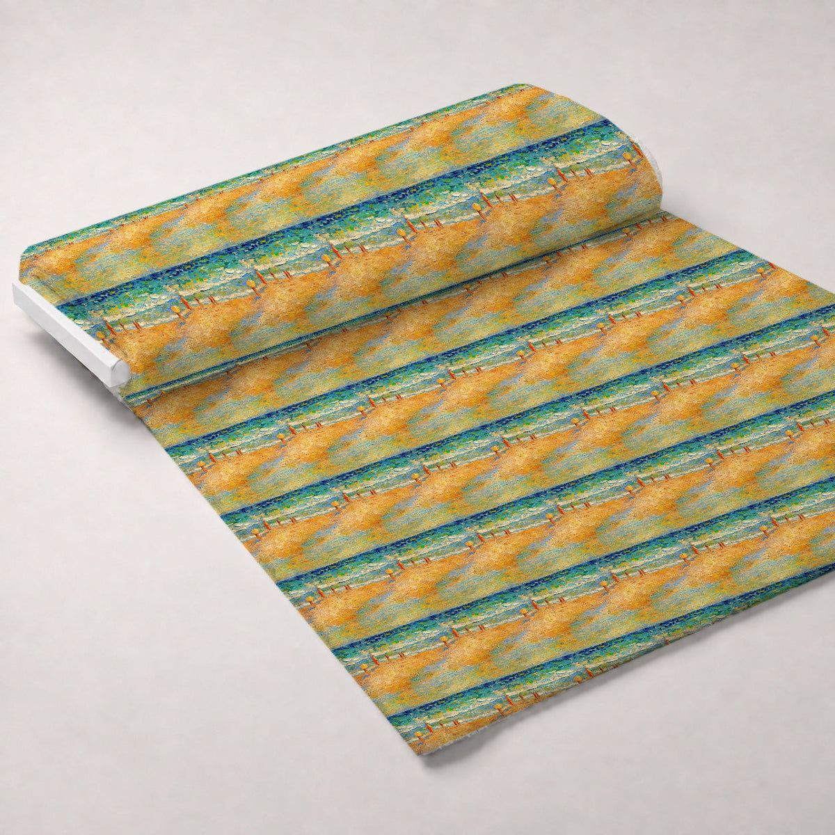 Impressionist Seaside Pattern 9 Minky Fabric