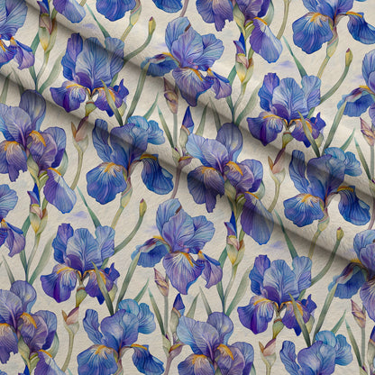 Indigo Garden Pattern 1 Minky Fabric