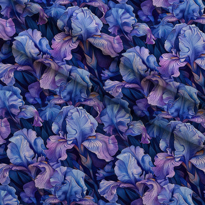 Indigo Garden Pattern 4 Minky Fabric