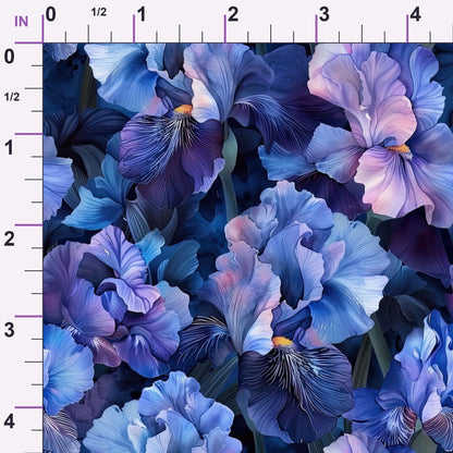 Indigo Garden Pattern 7 Minky Fabric