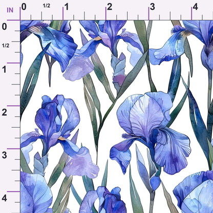Indigo Garden Pattern 8 Minky Fabric