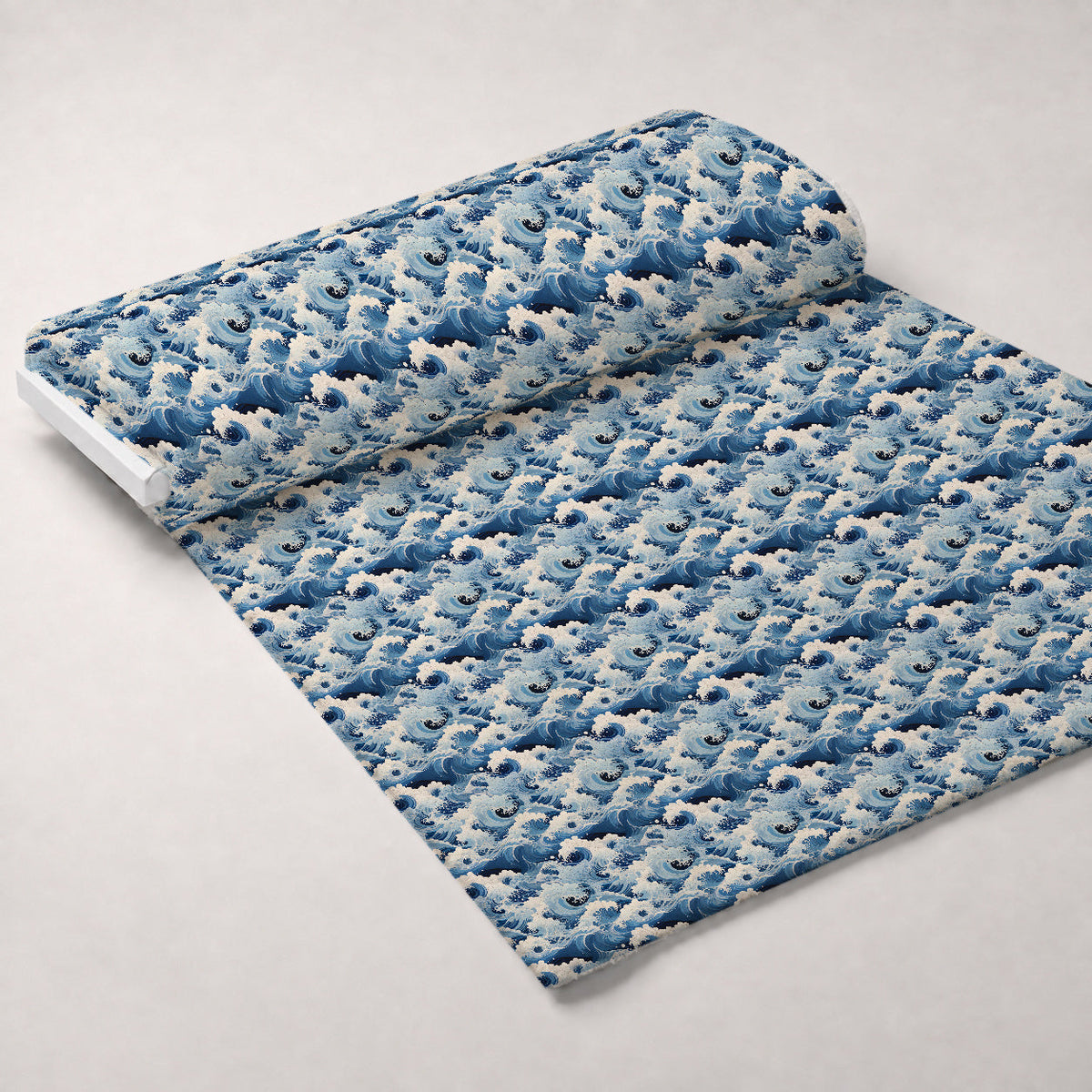 Indigo Swells Pattern 6 Minky Fabric