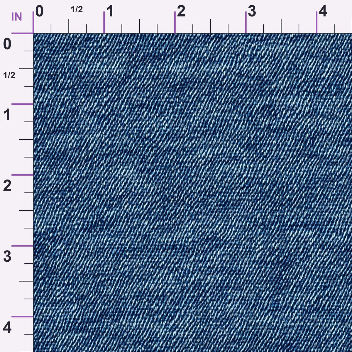 Indigo Twill Pattern 1 Minky Fabric