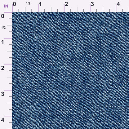 Indigo Twill Pattern 11 Minky Fabric