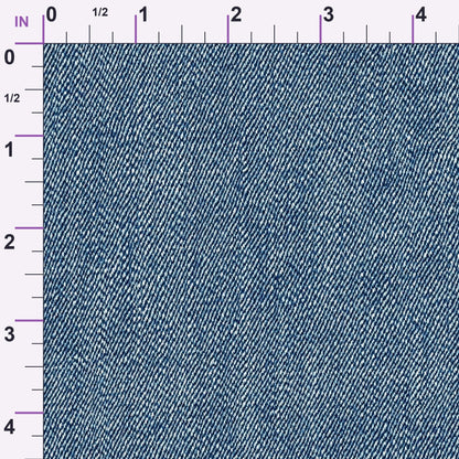 Indigo Twill Pattern 15 Minky Fabric