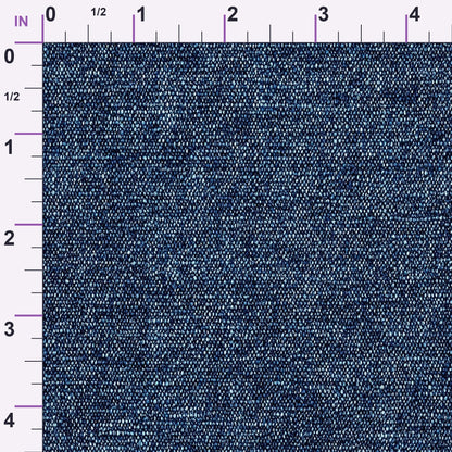 Indigo Twill Pattern 16 Minky Fabric