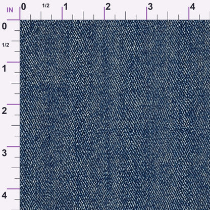 Indigo Twill Pattern 18 Minky Fabric