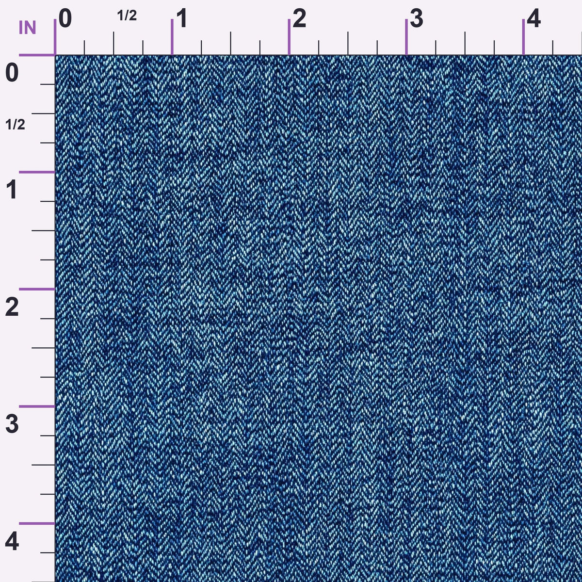 Indigo Twill Pattern 19 Minky Fabric