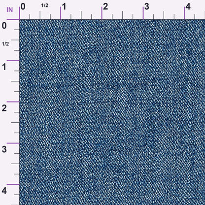 Indigo Twill Pattern 20 Minky Fabric