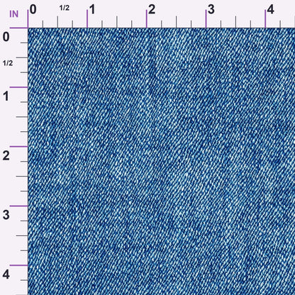 Indigo Twill Pattern 21 Minky Fabric