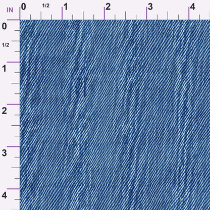 Indigo Twill Pattern 5 Minky Fabric