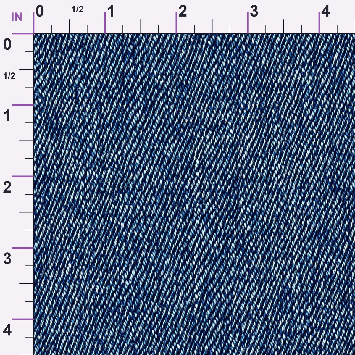 Indigo Twill Pattern 7 Minky Fabric